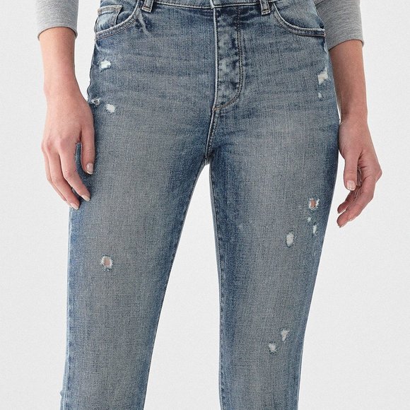 DL1961 FARROW CROPPED JEANS IN TACOMA SIZE 28 - Picture 3 of 7